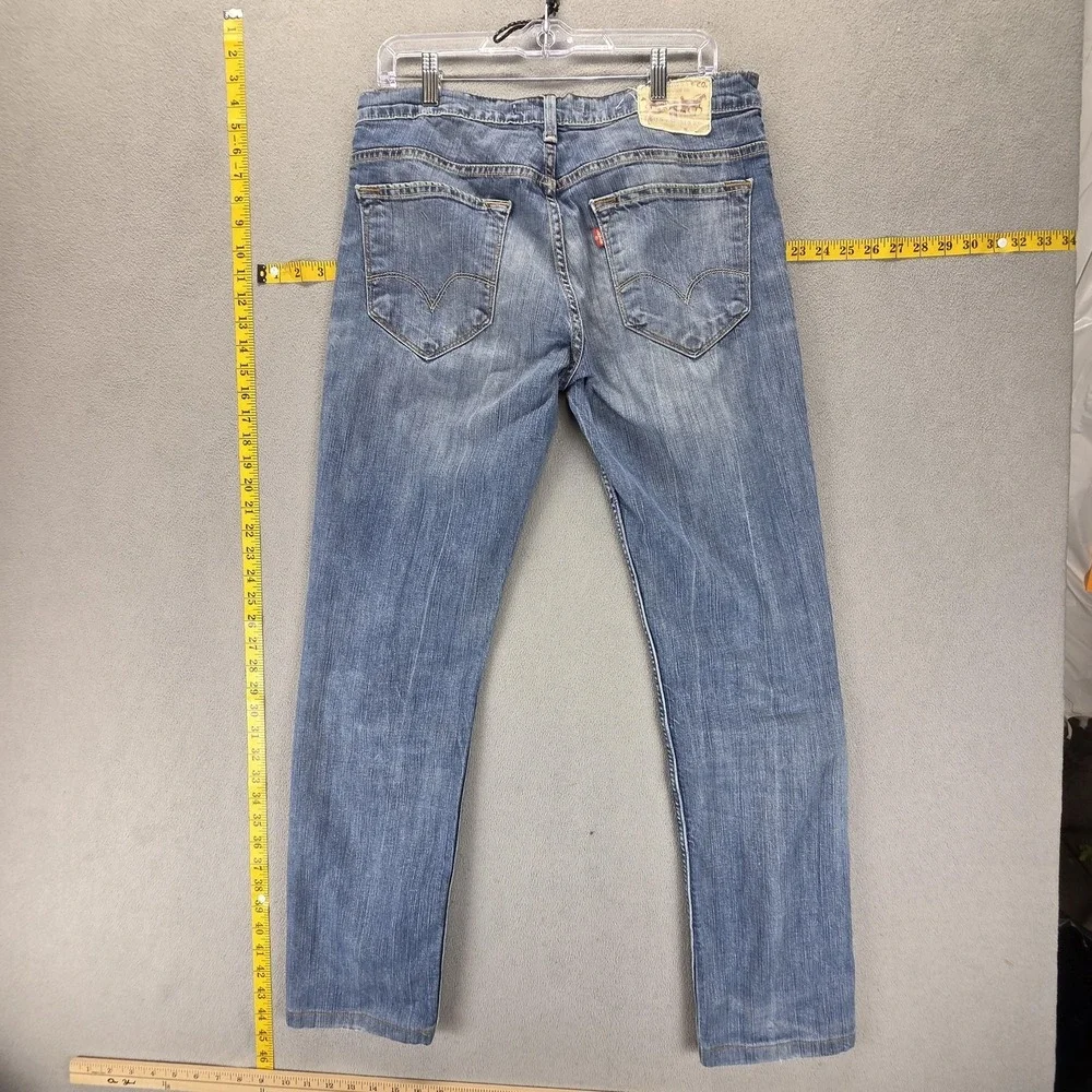 Vintage Levis Engineered Jeans Mens Blue 519 Slim Zip Fly Fits 32x30